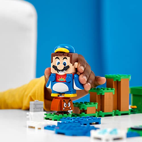 LEGO 71384 Super Mario Pack Potenciador: Mario Polar, Set de Expansión con Traje Interactivo