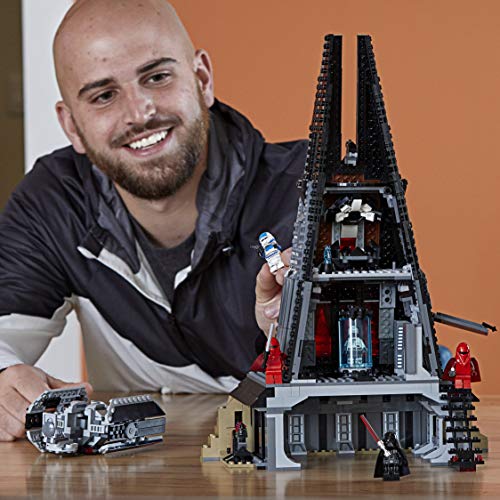 LEGO 75251 Star Wars Castillo de Darth Vader, Juguete de construcción con 5 Mini Figuras, Castillo y Nave Espacial Caza Tie