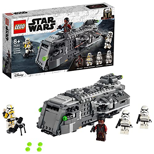 LEGO 75311 Star Wars Merodeador Blindado Imperial, Juguete de Construcción para Niños + 8 Años, Modelo de Mandalorian con 4 Mini Figuras
