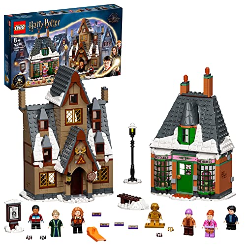 LEGO 76388 Harry Potter Visita a La Aldea de Hogsmeade, Set para el 20 Aniversario con Mini Figura Dorada, Juguete para Niños