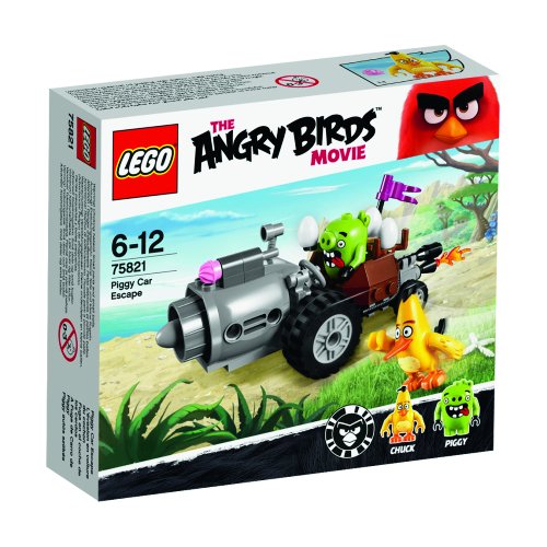 LEGO Angry Birds - Fuga en el Coche de los Cerdos, Juego de construcción (75821)