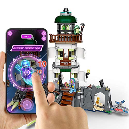 LEGO Hidden Side - Faro de la Oscuridad, Juguete de Construcción con App de Realidad Aumentada, Incluye Moto Acuática y Minifiguras de Fantasmas, a Partir de 8 Años (70431)