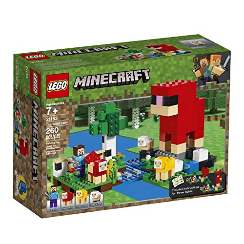 LEGO Minecraft The Wool Farm 21153 Building Kit, New 2019 (260 Pieces)