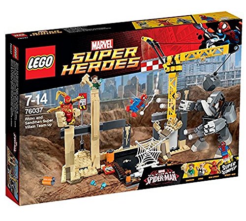 LEGO - Rhino y Sandman: Equipo de Supervillanos, Multicolor (76037)