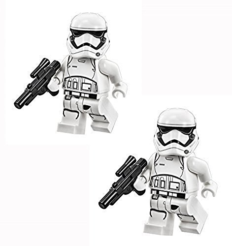 LEGO Star Wars The Force Awakens - Minifigura de Star Wars (2 Unidades), diseño de Soldado de Asalto con Pistola Blaster