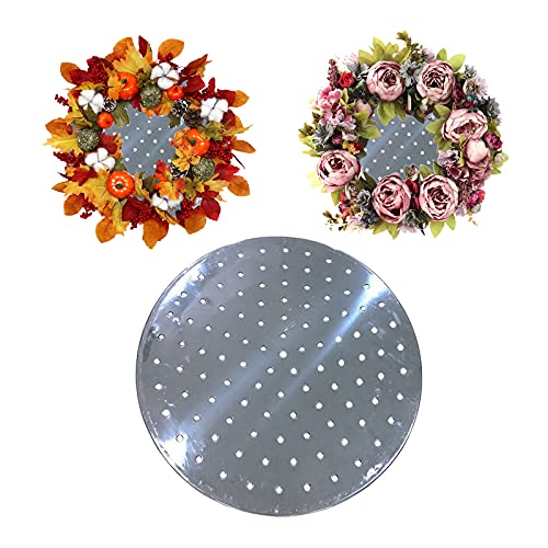 LEMCC Marco de corona de metal, 2 unidades, anillo de corona de flores para decoración de coronas de bricolaje para colgar en la pared, manualidades