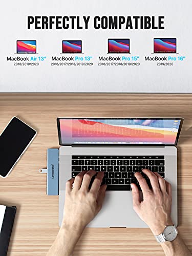 Lemorele Hub USB C Adaptador MacBook Pro/Air M1, 7 en 2 Aluminio Espacial Adaptador USB C Hub con HDMI 4K, 2 USB 3.0, PD100W, SD/TF, USB-C, para MacBook Pro M1 2020 - 2016, MacBook Air M1 2020 - 2016