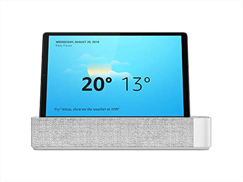 Lenovo Smart Tab M10 FHD Plus con Alexa integrada, 10.3" Full HD (MediaTek Helio P22T, 4 GB de RAM, 64 GB ampliables hasta 256 GB, Android 9, WiFi + Bluetooth 5.0) Con Altavoz, Gris