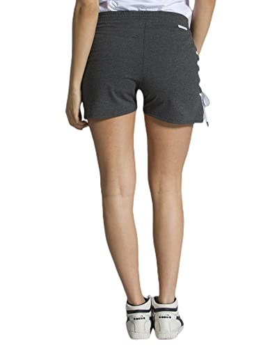 LEONE - Pantalones Cortos de Mujer Rips - FUSIÓN Antracita (08), Metro.