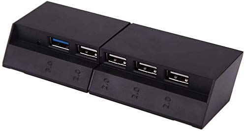 LeSB 5 Puertos hub USB Mini para PS4 Incluyendo 1 Puerto USB 3.0 y 4 Puertos USB 2.0