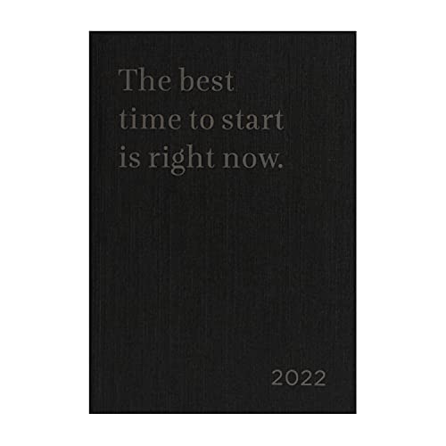LETTS New Beginning 2022 - Agenda (A5, 1 semana en 2 páginas, varios idiomas), color negro