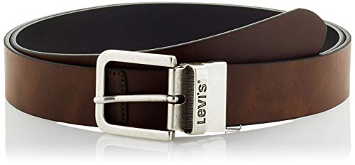 Levi's Reversible Core Plus cinturón, Brown, 135 Unisex Adulto