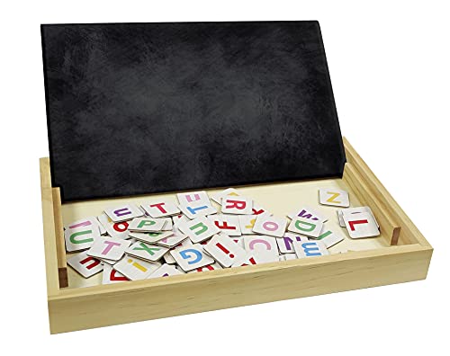 LEXIBOOK- Bio Toys Escuela De Palabras, Bilingüe Inglés/Español Madera, 50 Tarjetas, Alfabeto, Juego Educativo, EDU100i2, Multicolor