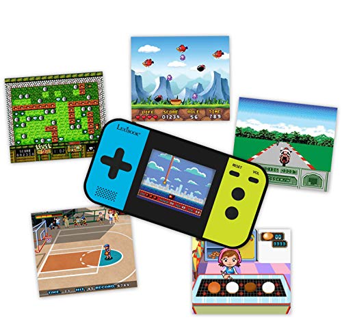 LEXIBOOK- Compact Cyber Arcade Consola portátil, 250 Juegos, LCD, con Pilas, Videojuego niño Adolescente, Negro/Azul/Verde, Color (China)