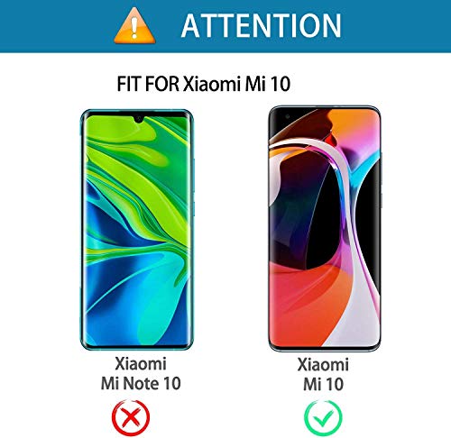 LeYi Funda para Xiaomi Mi 10 / MI 10 Pro, Armor Carcasa con 360 Grados Anillo iman Soporte Hard PC y Silicona TPU Bumper Antigolpes Case para Movil Xiaomi Mi 10,Negro