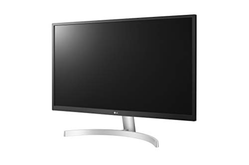 LG 27UL500-W - Monitor de 27" UHD (3840x2160, IPS, 16:9, HDMI x1, DisplayPort x1, USB, 5ms, 60Hz, inclinación ajustable, antireflejo, flicker-free), blanco