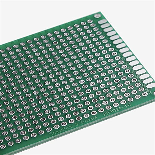 LHaoFY 2 5pcs PCB Prototype Board Circuit Protoboard Universario Doble Side Prototype DIY PCB Kit 4x6cm 5x7cm 3x7cm 2x8cm 7x9cm Mixto