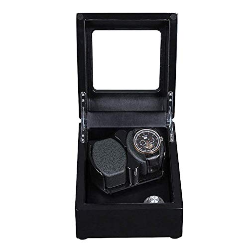 LHQ-HQ Mira enrollador for Relojes automáticos del Reloj Duradero Soporte de exhibición de Doble Reloj de Cuerda automática Case Memoria 2 de Pulsera