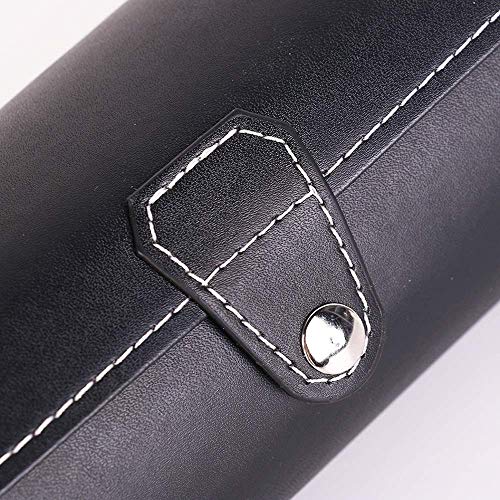 LHQ-HQ Mira la Caja 1 Colores 3 Rejillas Ligera Cilindro Reloj de Pulsera Rollo Titular del Caso de exhibición de la joyería Caja de Almacenamiento de Regalo del Reloj Pantalla (Color: Negro, Tamaño: