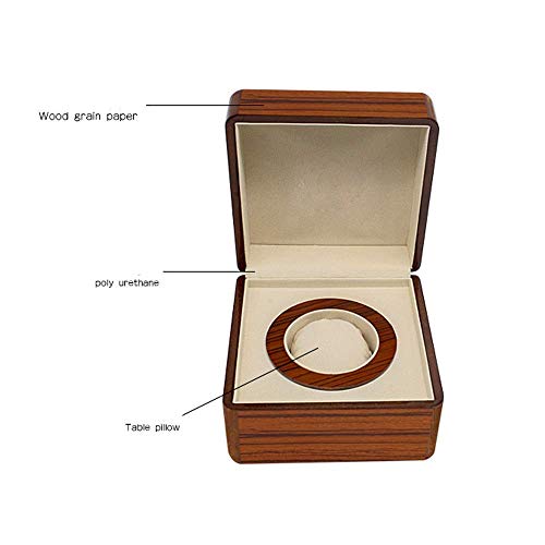 LHQ-HQ Mira la caja de la PU de cuero marrón de color individual joyería relojes de visualización Caja de almacenamiento Compatible with el almacenamiento reloj de exhibición del reloj (Color: Marrón,