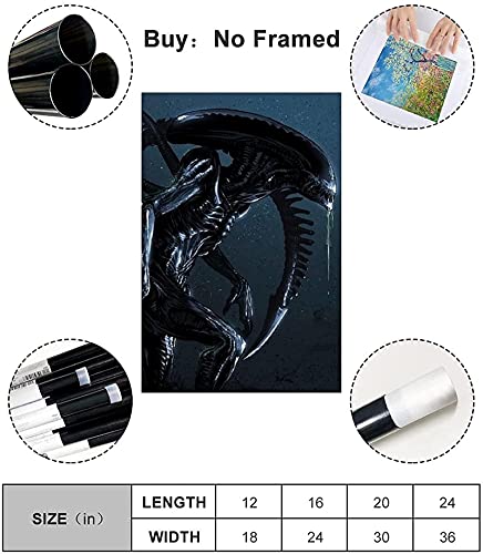 Lienzo de fotos 30x45cm Sin marco Cuadro de xenomorfo, carteles de pared, lienzo, pintura, arte, impresión