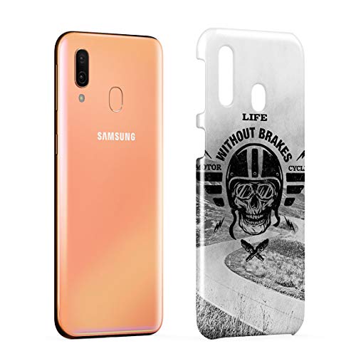 Life Without Brakes Biker Motorcycle Club Hard Thin Plastic Phone Case Cover For Samsung Galaxy A40