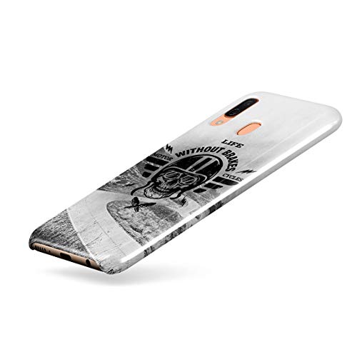 Life Without Brakes Biker Motorcycle Club Hard Thin Plastic Phone Case Cover For Samsung Galaxy A40