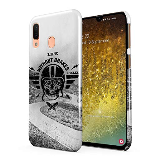 Life Without Brakes Biker Motorcycle Club Hard Thin Plastic Phone Case Cover For Samsung Galaxy A40