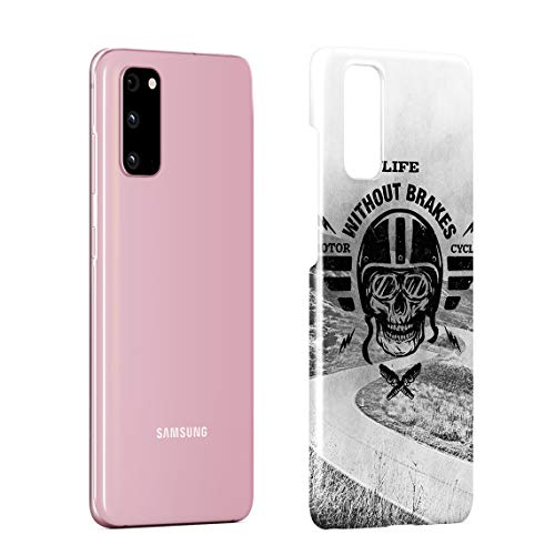Life Without Brakes Biker Motorcycle Club Hard Thin Plastic Phone Case Cover For Samsung Galaxy S20