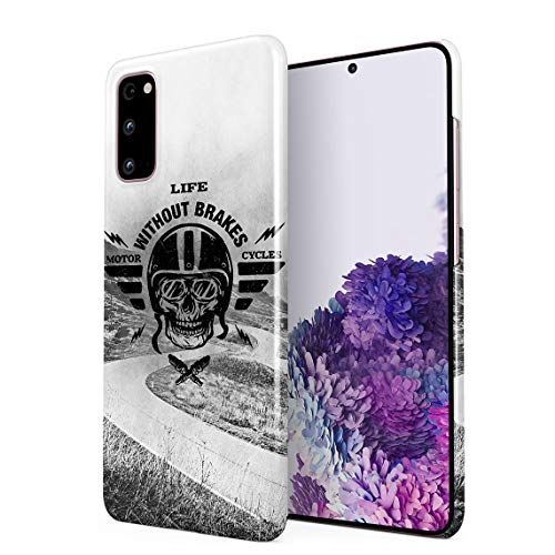 Life Without Brakes Biker Motorcycle Club Hard Thin Plastic Phone Case Cover For Samsung Galaxy S20