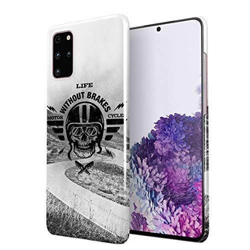 Life Without Brakes Biker Motorcycle Club Hard Thin Plastic Phone Case Cover For Samsung Galaxy S20 Plus