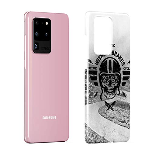 Life Without Brakes Biker Motorcycle Club Hard Thin Plastic Phone Case Cover For Samsung Galaxy S20 Ultra