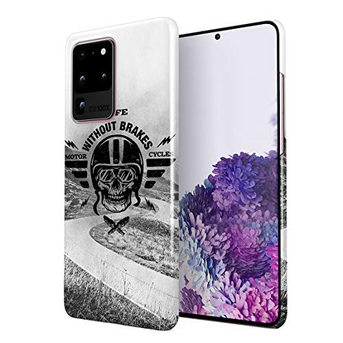 Life Without Brakes Biker Motorcycle Club Hard Thin Plastic Phone Case Cover For Samsung Galaxy S20 Ultra