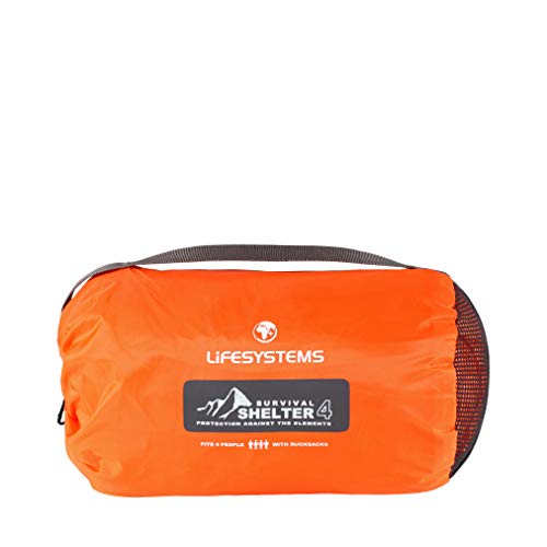 Lifesystems Survival Shelter 2, Unisex-Adult, Orange, 2 Person