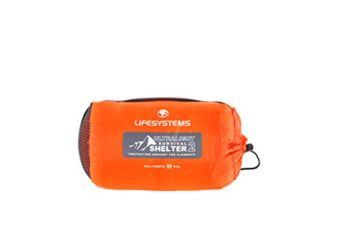 Lifesystems Ultralight Survival Shelter 2, Unisex-Adult, Orange, 2 Person