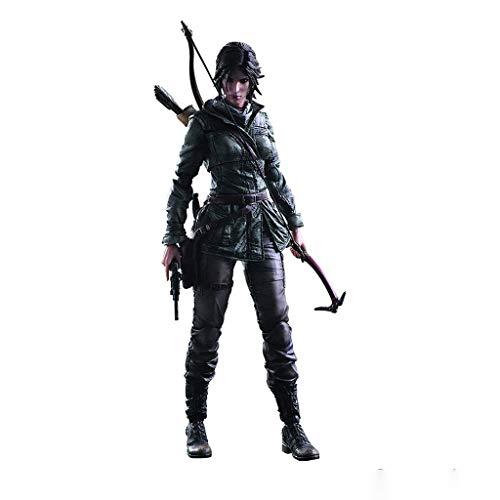 Lilongjiao Rise of The Tomb Raider Lara Croft Juego Artes Kai Acción del PVC Figure - Altos 10.23 Pulgadas