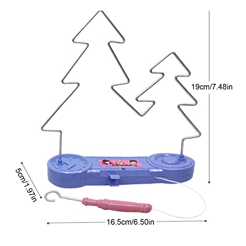 LINGJIONG Laberinto de choque eléctrico, no zumbido el juego de alambre, juego de alambre de conducción eléctrica para niños, juguetes educativos para niños para entrenamiento o jugar