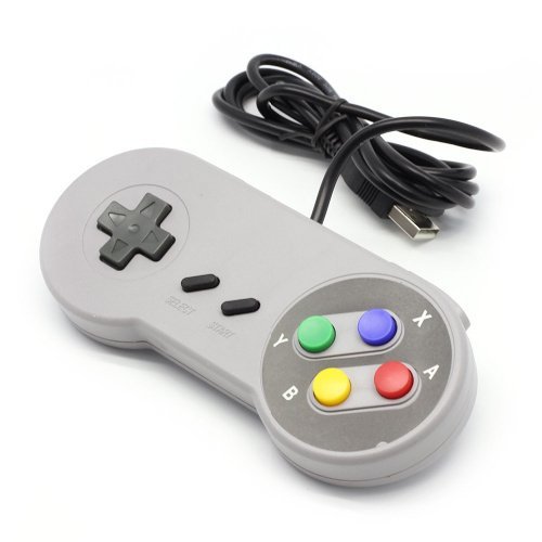 Link-e : 2X Nintendo Controles Mandos de Juegos USB SNES para PC/MAC (Super Nintendo, Famicom, SFC, Retro Gaming...)