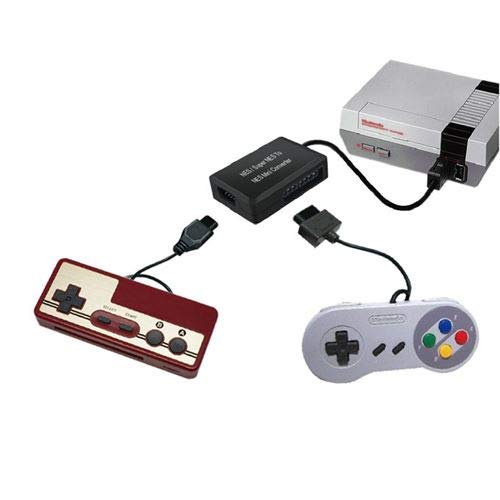 Link-e - Adaptador convertidor de controlador Compatible con Nintendo NES y Super Nintendo a la consola Mini/Classic NES/SNES