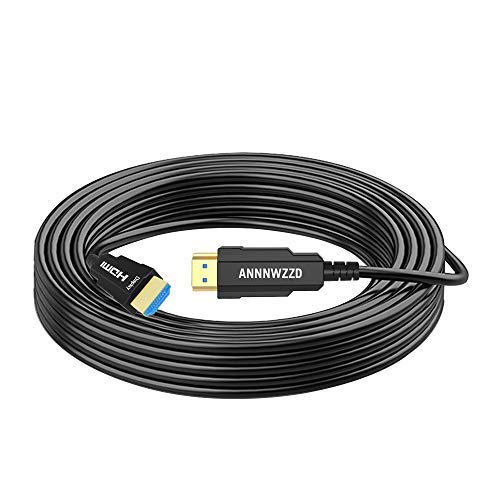 LinkinPerk Cable HDMI 2.0 de Fibra óptica HDMI 4K@60Hz 4:4:4 de Alta Velocidad 18Gbps Admite 4K 3D HDCP 2.2, UHD, HDR 15M