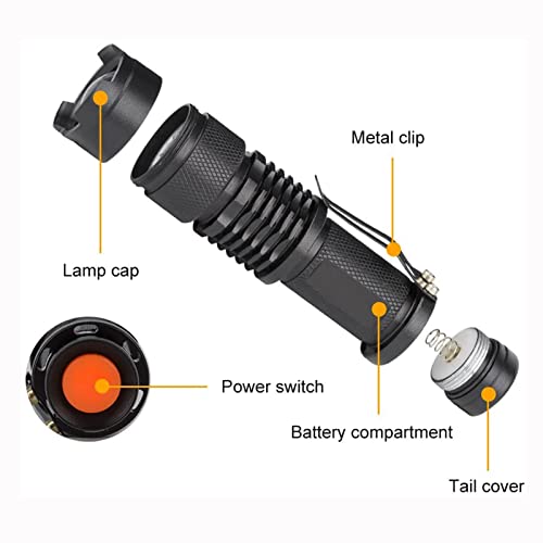 Linterna Ultravioleta, LED Linterna UV luz Negra, Luz Ultravioleta, UV Flashlight 395 nm Luz Lampara uv, Enfoque escalable, Mascotas orina y Mancha Detector Quitamanchas, Detector Billetes Falsos
