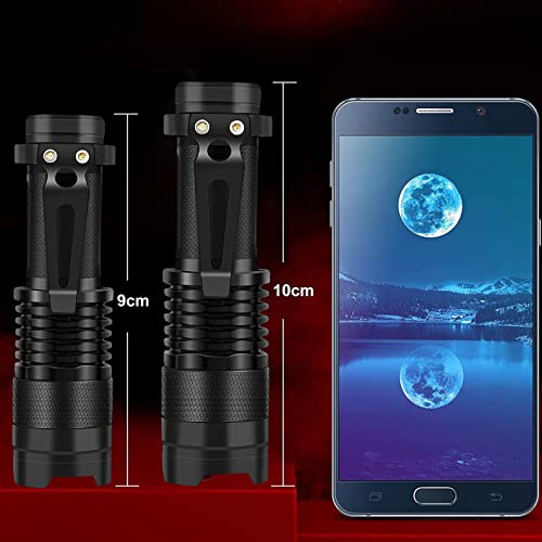 Linterna Ultravioleta, LED Linterna UV luz Negra, Luz Ultravioleta, UV Flashlight 395 nm Luz Lampara uv, Enfoque escalable, Mascotas orina y Mancha Detector Quitamanchas, Detector Billetes Falsos