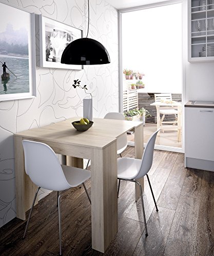 LIQUIDATODO ® - Mesa consola extensible moderna y barata de 51 cm a 239 cm en color natural