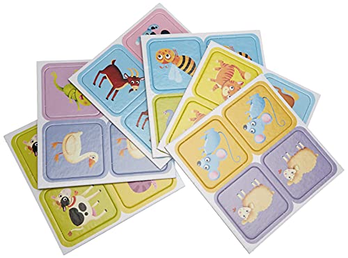 Lisciani - Carotina Baby Juego de memoria con animales - Juego educativo para niños de 1 á 4 años (80045)