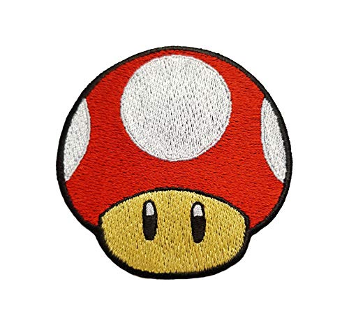 Listeriosis Parche Bordado de Hierro en Apliques con Mario Kart/SNES/Traje de Mario World/Super Mario Bros/Mario All Stars