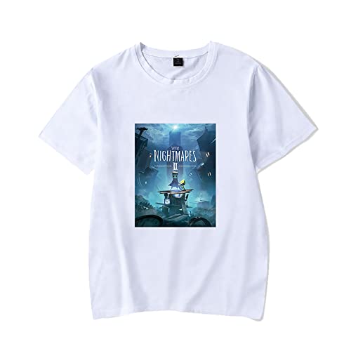 Little Nightmares 2 Crew Neck Men and Women Couples Cotton Short Sleeve