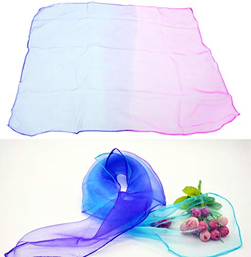 Liuer 20PCS Pañuelos de Baile,Malabares Multicolor Mágicos de Seda y Pañuelo para Malabares Jardín de Infancia Show de Niños Danza del Vientre Chicas Actividades Fiesta Decoración y Juegos Accesorios