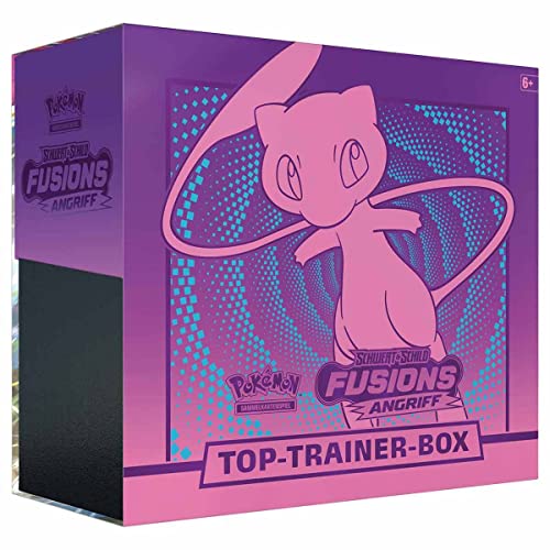 Lively Moments Pokémon Top Trainer Box espada & escudo Fusions Angriff DE y exclusiva tarjeta de felicitación gratis