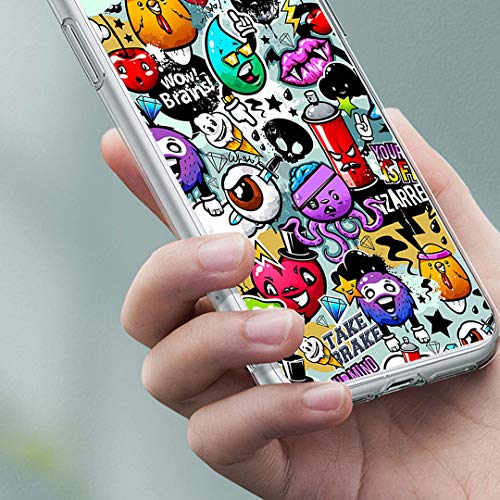 LJSM Funda para Sony Xperia L4 + Protector de Pantalla Cristal Templado Film Película Protectora - Transparente Carcasa Silicona TPU Suave Caso Case para Sony Xperia L4 (6.2") -XS40