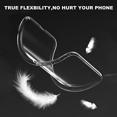 LJSM Funda para Sony Xperia L4 + Protector de Pantalla Cristal Templado Film Película Protectora - Transparente Carcasa Silicona TPU Suave Caso Case para Sony Xperia L4 (6.2") -XS40